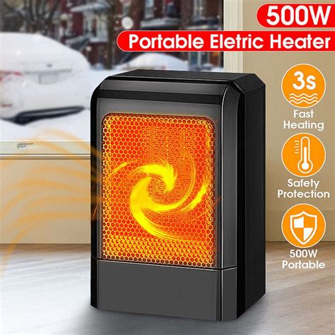 500 watt electric fan heater